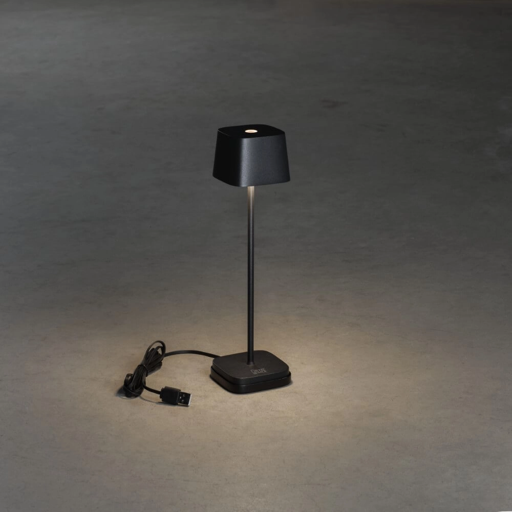 Lampe de table sans fil Capri mini noir KonstSmide 7318307829754