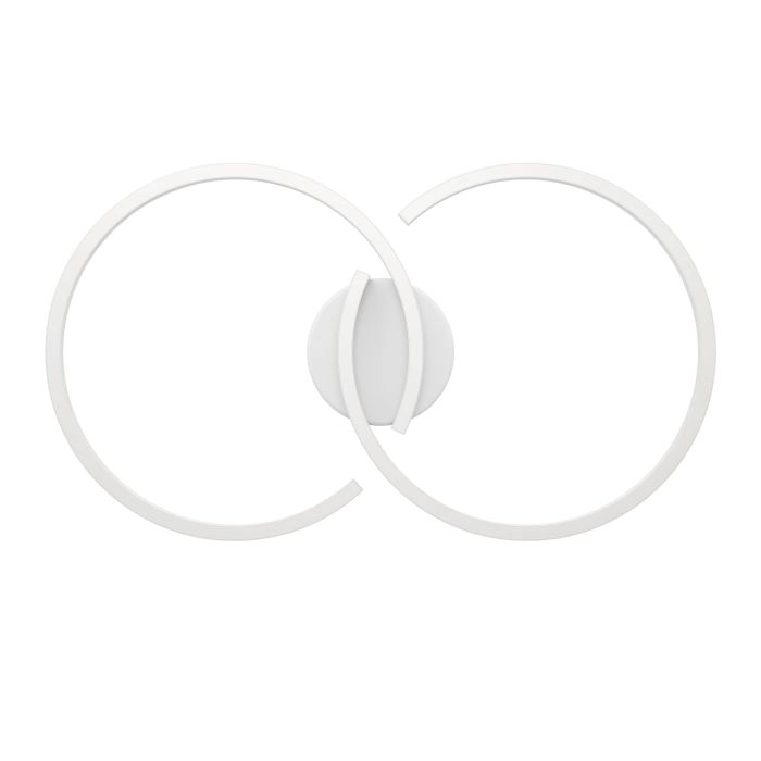 Plafonnier LED blanc Amandolo 2 anneaux Eglo 9008606275069