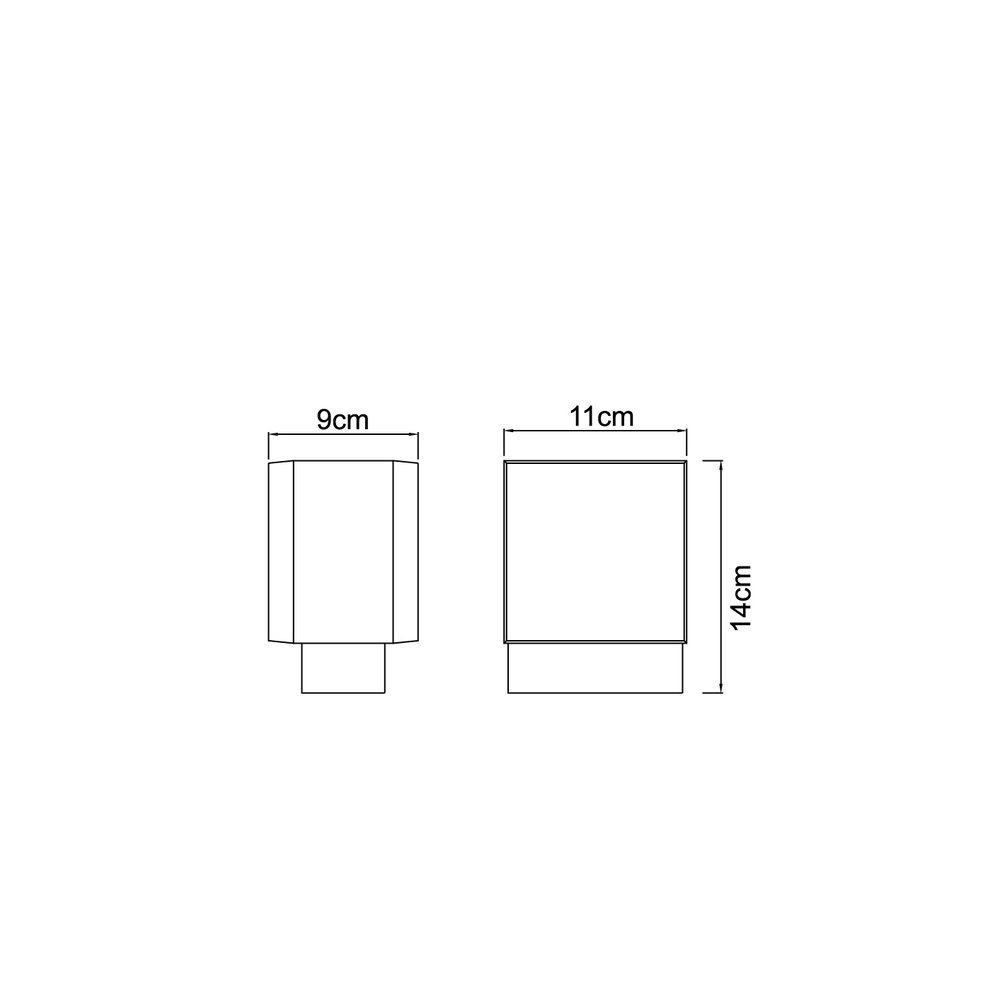 Lampe murale de conception Slice anthracite Globo 9007371388202