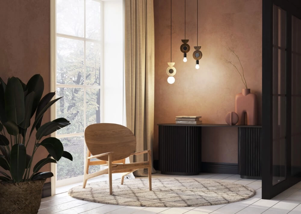 Suspension design Drops Wood B 1-bois clair Lyora 5903139111744