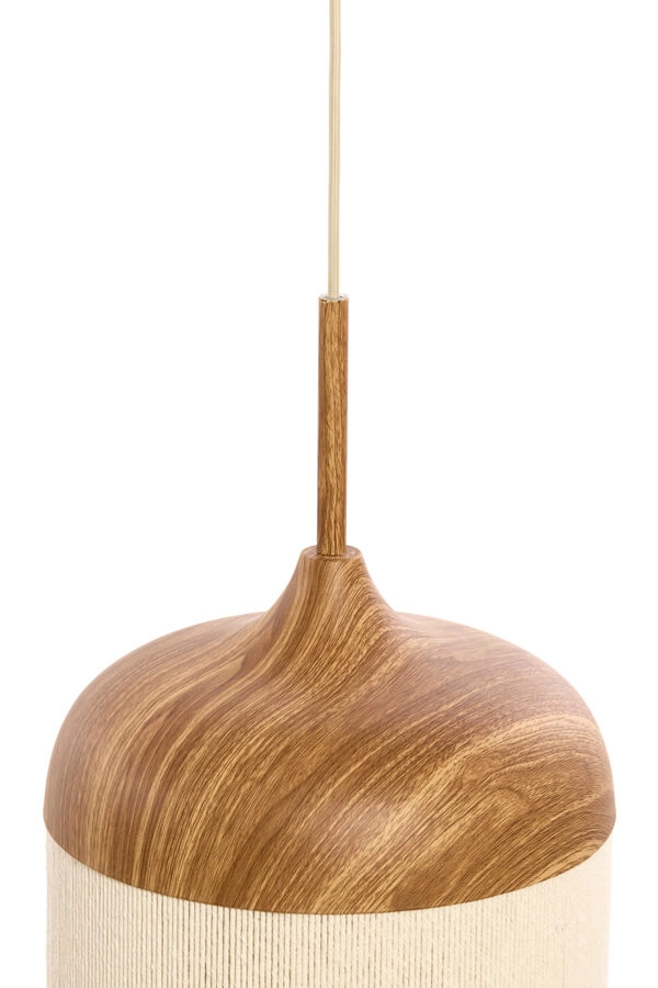 Suspension Dania impression bois clair Ø 16cm Light & Living 8717807743345