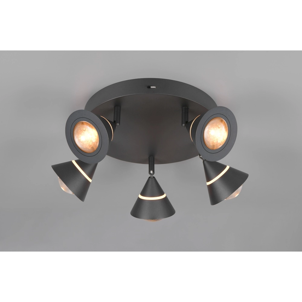 Plafonnier Romeo noir Trio 4017807670417