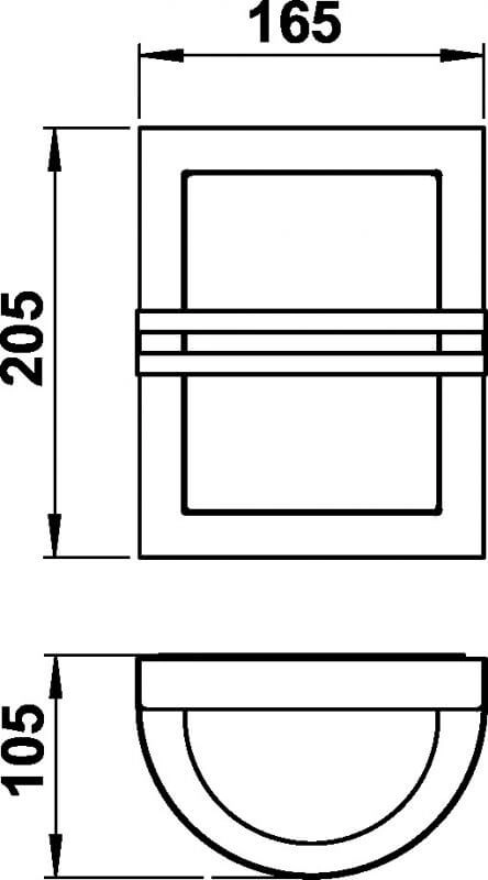 Lampe d'extérieur carrée Square 20 cm Albert 4007235262605