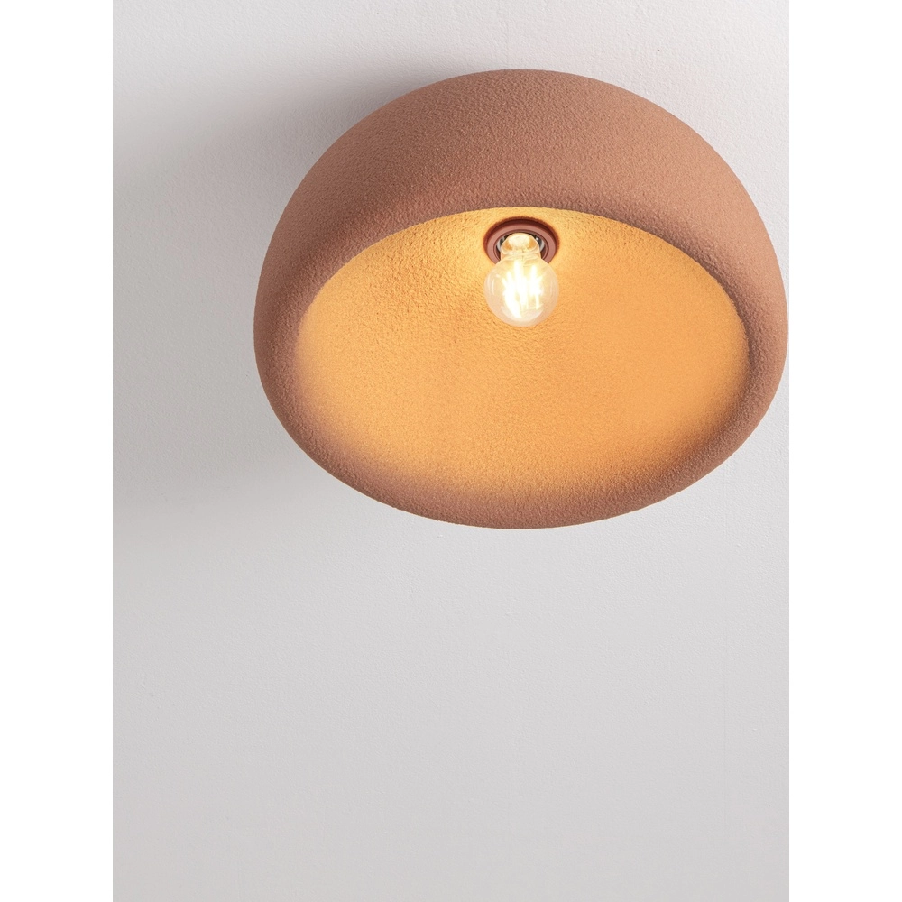 Lampe de plafond moderne Davo terre cuite Ø 43cm Lyora 5212017495709