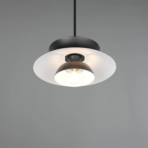 Conception de la lampe suspendue Amarila noir Ø 25cm Trio 4017807682762