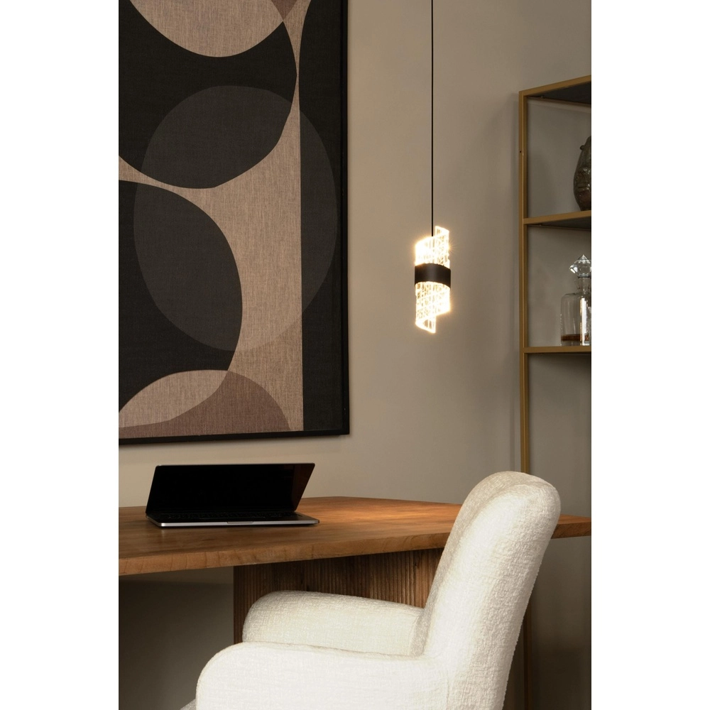 Lampe pendante de conception Kligande noir Ø 13cm Lucide 5411212134592