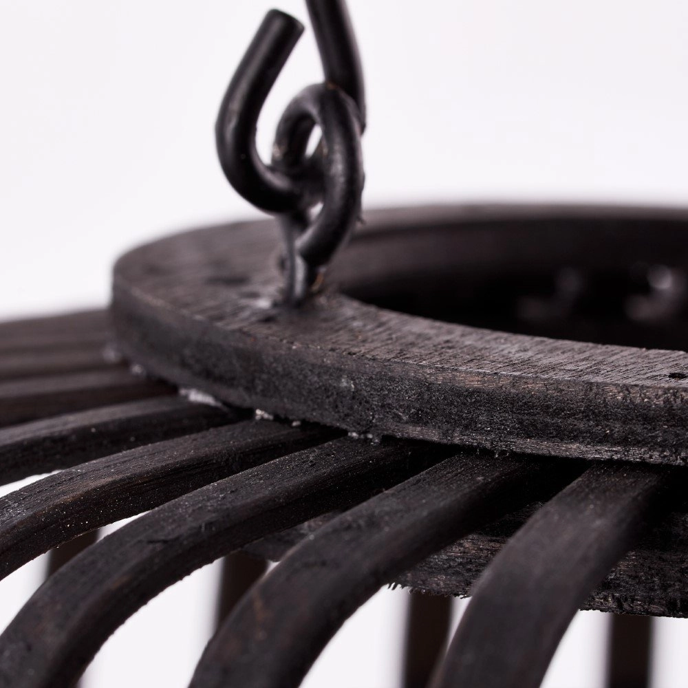 Lampe de table Woodrow bois noir Brilliant 4004353380884