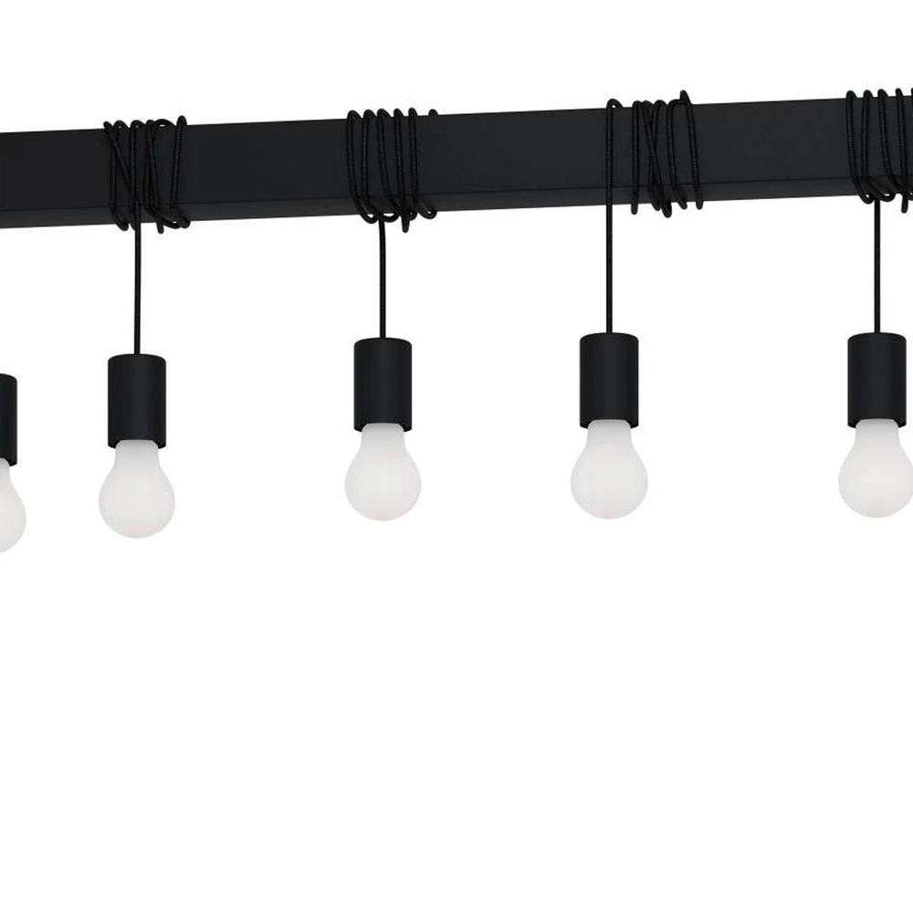 Lampe suspendue à 9 lampes Townshend-B Noir - table à manger Eglo 9002759399399