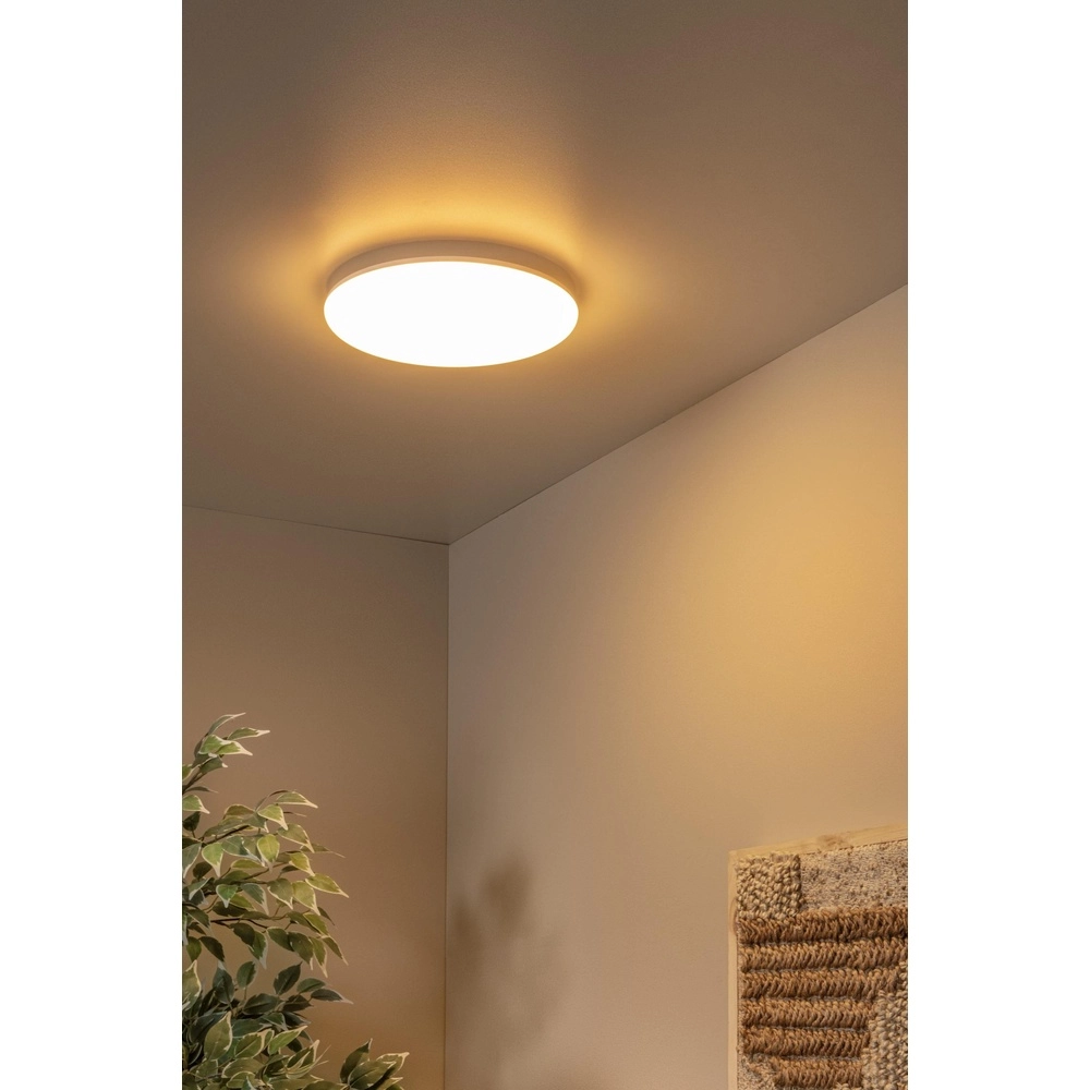 Éclairage de plafond Olson Ø 29cm blanc - IP44 Lucide 5411212792235