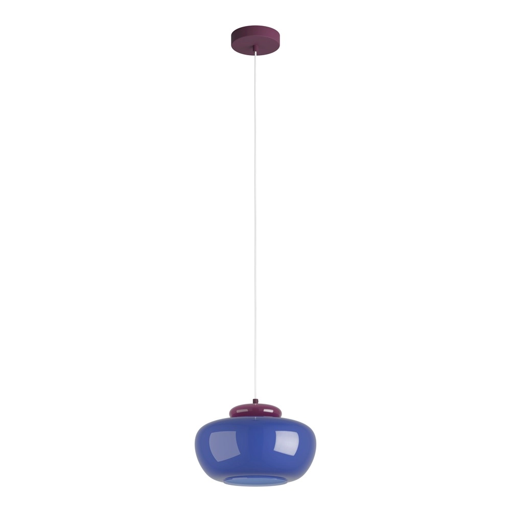 Lampe pendante de conception Berardelli bleu avec violet Ø 30cm Eglo 9008606404988