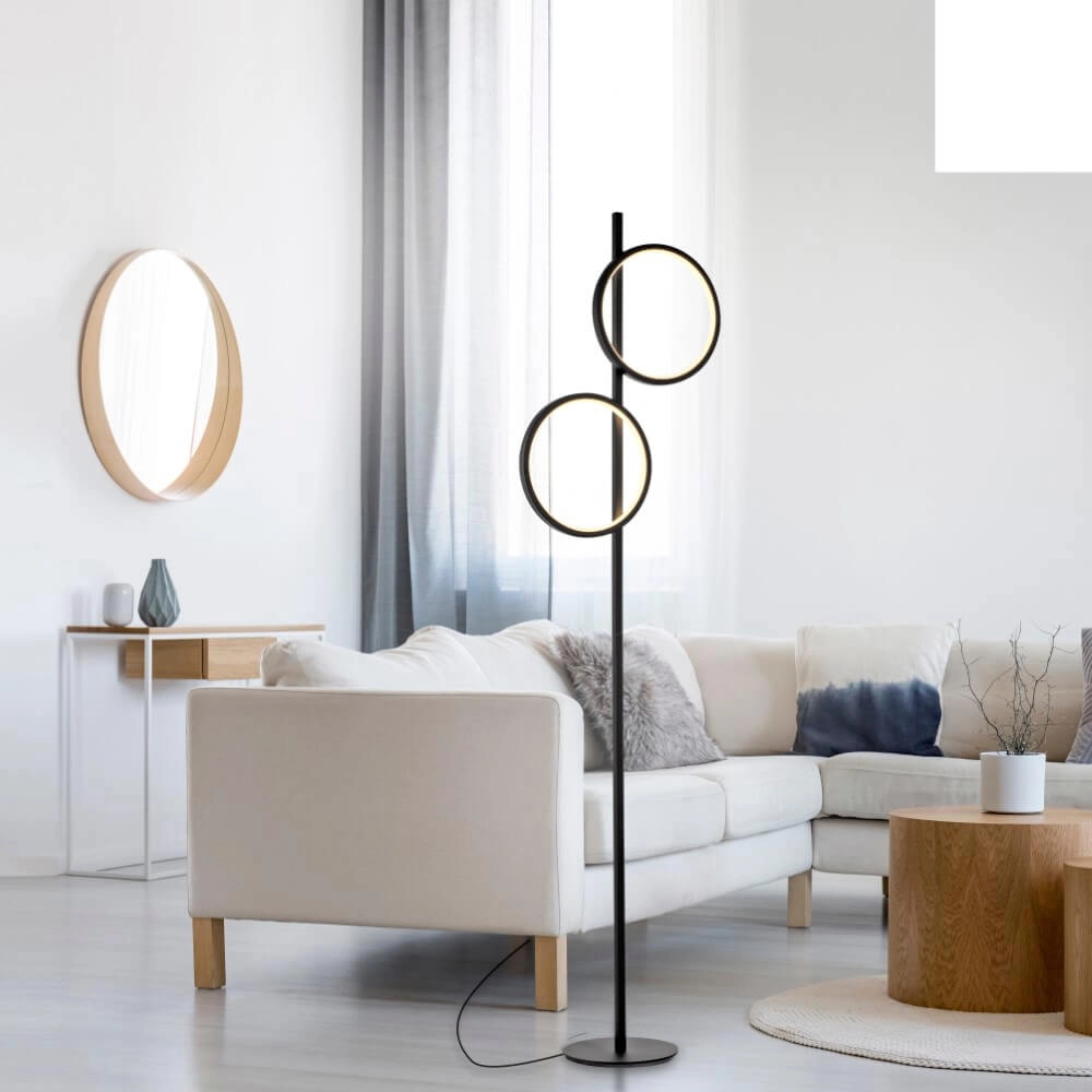 Lampadaire Mini Ritus noir Just Light 4043689000233