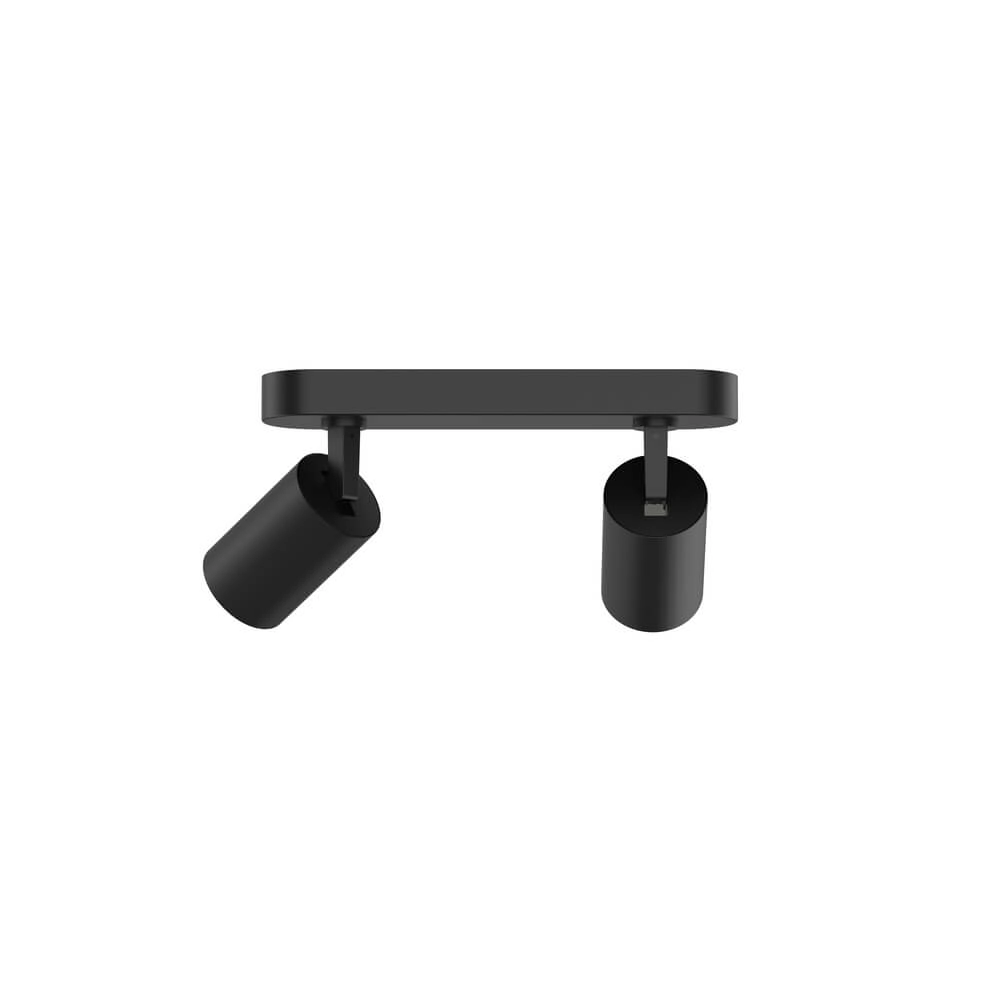Spot double en saillie Tevo noir Lyora 4255805301517