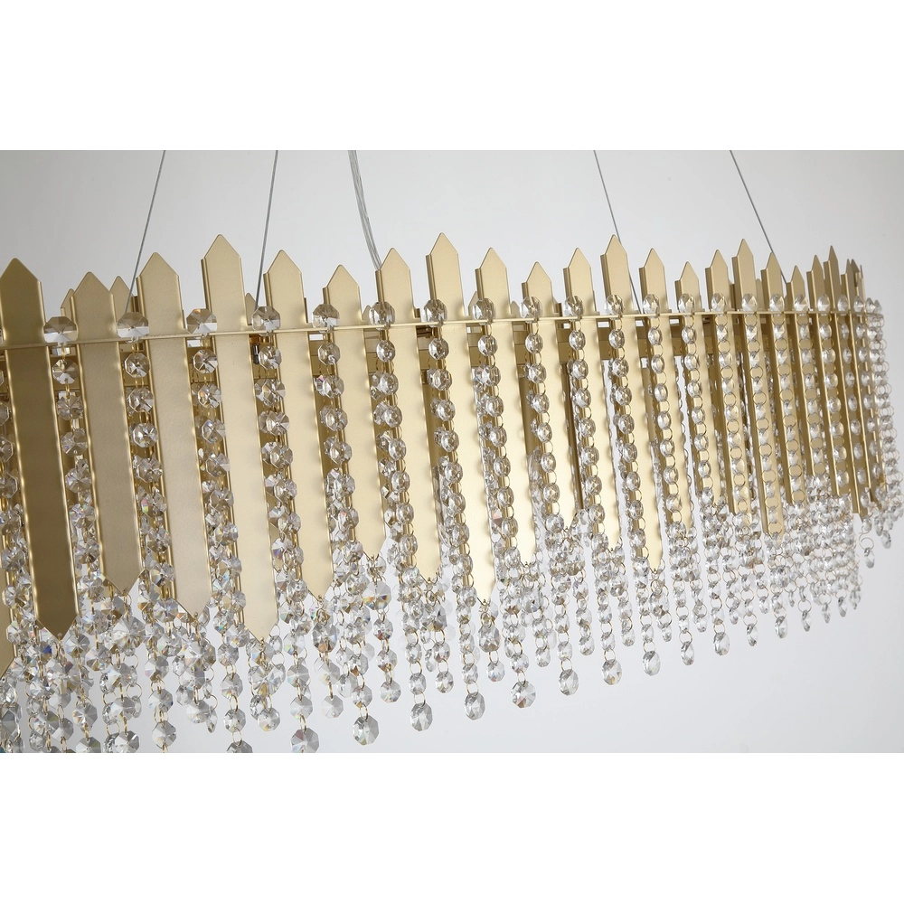 Suspension Spear Ovale doré Searchlight 5053423304205