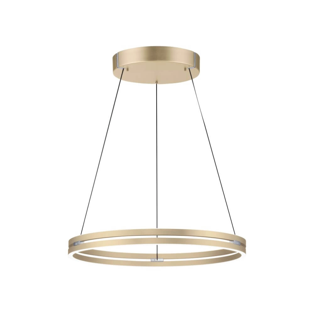 Lampe suspendue élégante Pure E-Loop laiton Ø 70cm Lampe suspendue élégante Pure E-Loop laiton Ø 70cm