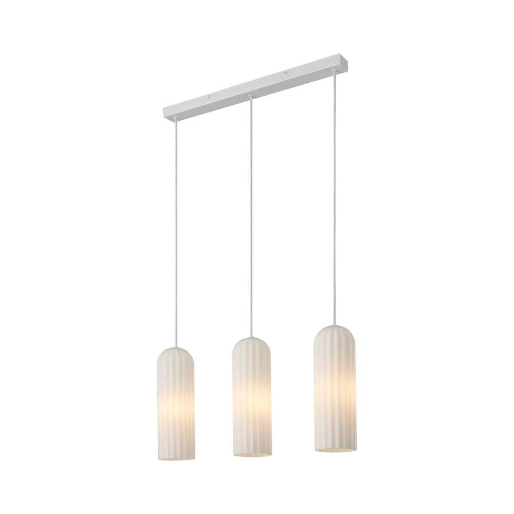 Suspension 3 lumières Miella blanc