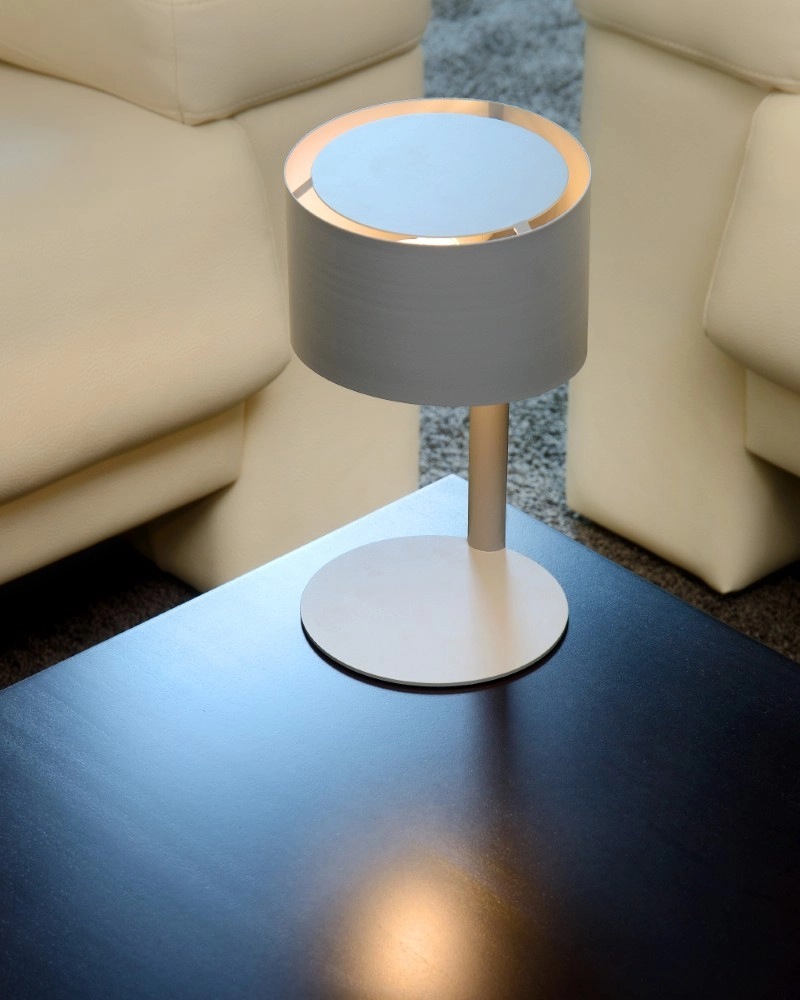 Lampe de table élégante Knulle Ø gris 15 cm Lucide 5411212450722