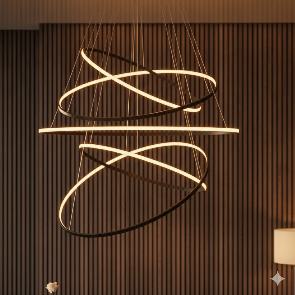 Suspension design Maelo noir Ø 120cm Lyora 5212017479730