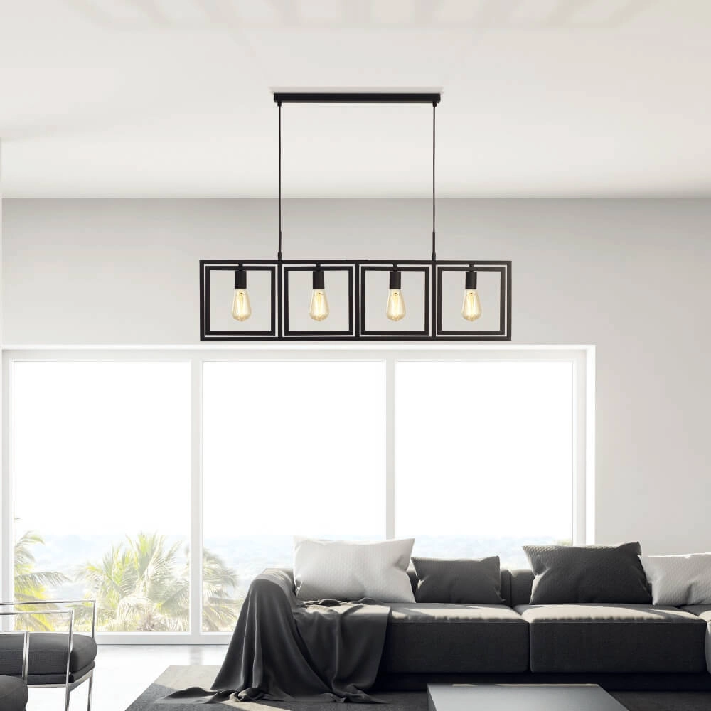 Lampe suspendue noire Plaza Searchlight 5053423226231