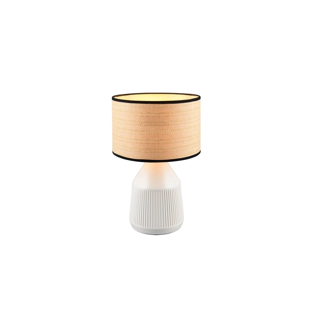 Lampe de table Formentera Ø 28cm blanc Trio 4017807680126