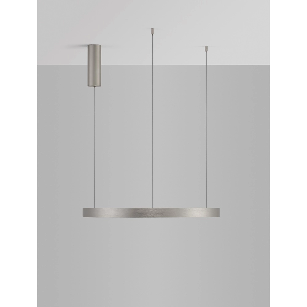 Suspension ronde Perrine gris argenté Ø 60cm Lyora 5212017438430