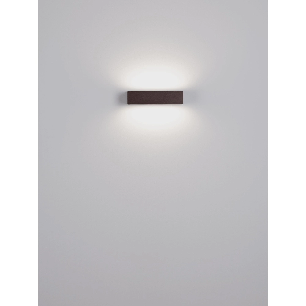 Lampe murale élégante Lane brun rouille 22cm - 21W Lyora 5212017496812