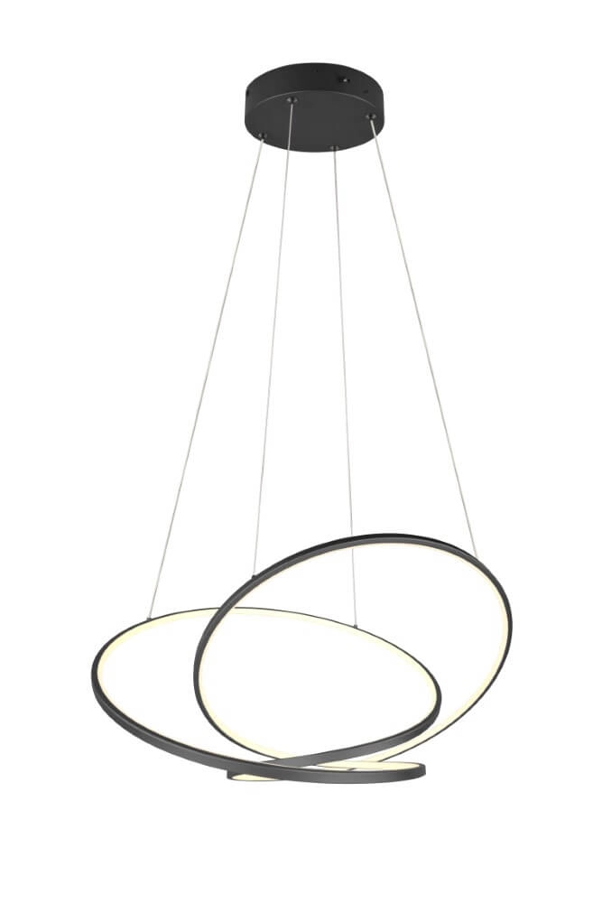 Lampe suspendue Vide Darvin noir - 75cm