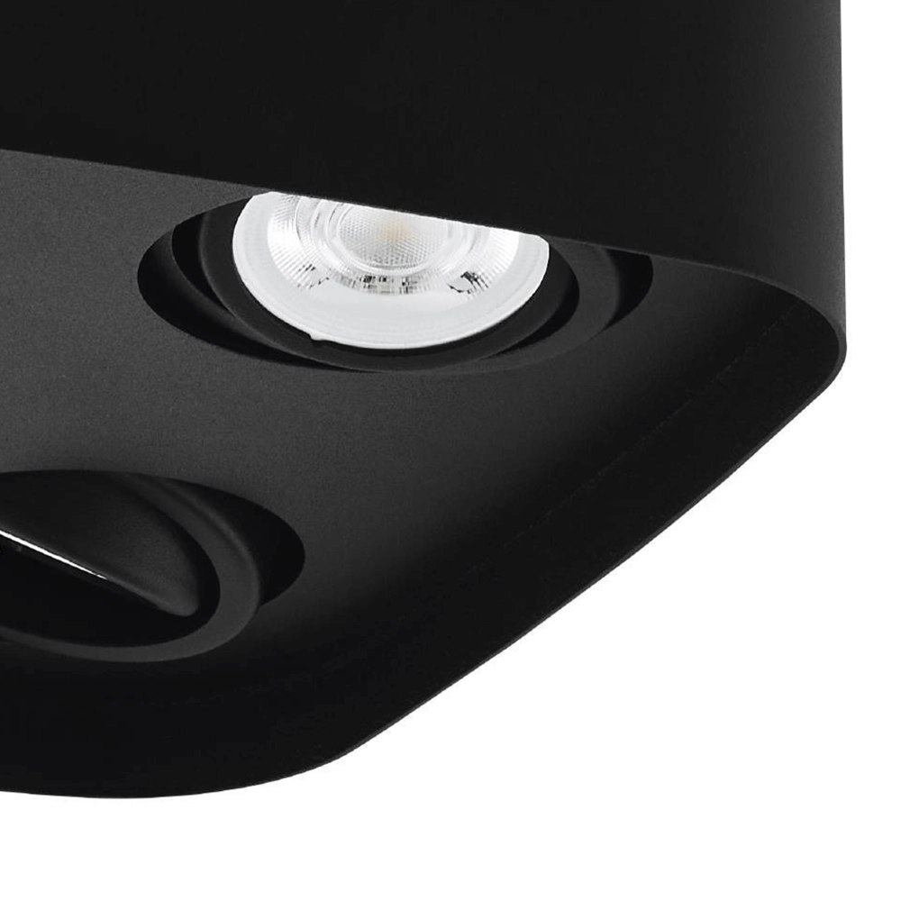 Spot en saillie Zigbee Caminales-Z 4 lumières noir Eglo 9002759996758