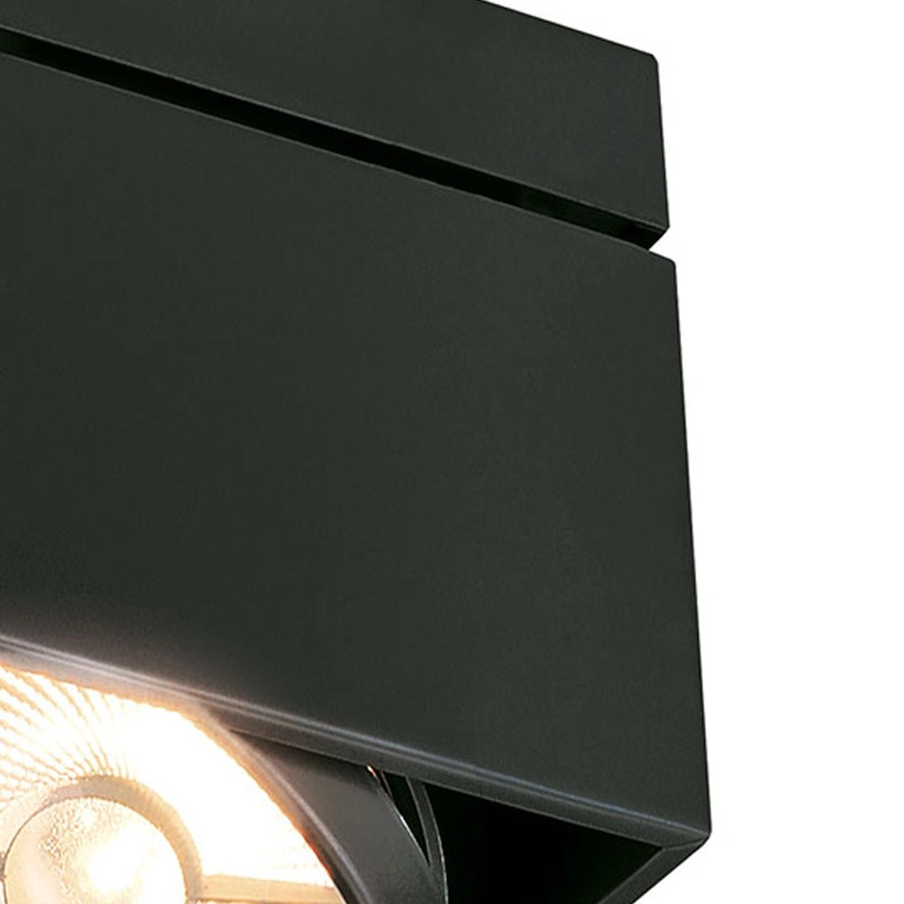 Spot de plafond Kardamod  Square 1 lumière noir SLV 4024163149754