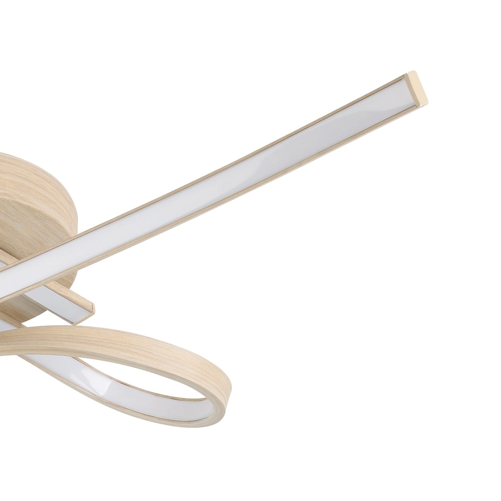 Éclairage LED de plafond à l’aspect bois Selvina 2 68 cm Eglo 9008606310296