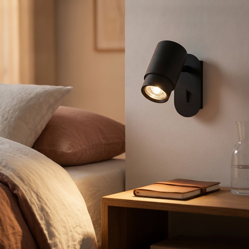 Lampe de chevet Nime noir