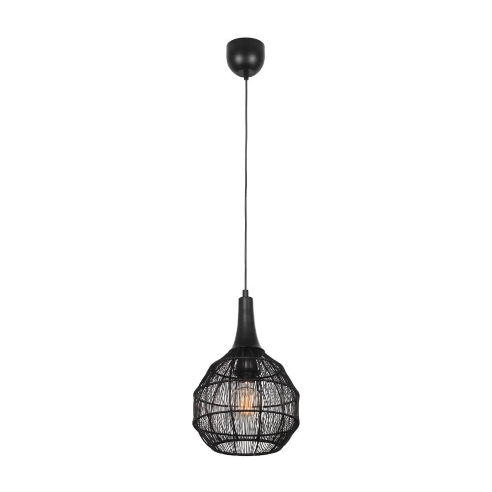 Lampe suspendue ronde Soraya Ø 26 cm - noir Lampe suspendue ronde Soraya Ø 26 cm - noir