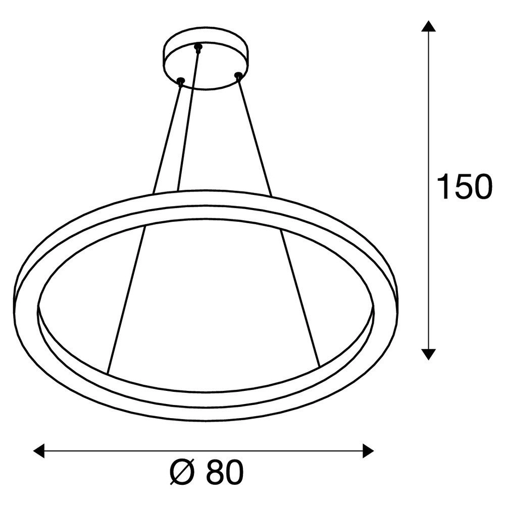 Lampe à suspension LED One 80 Ø 80cm SLV 4024163231060