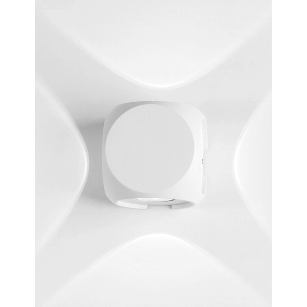 Applique murale unique Zari 4 lumières blanches