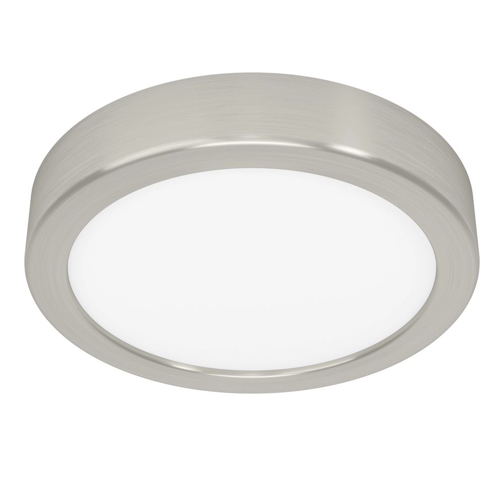 Lumière LED de plafond Fueva 6 rond - acier inoxydable - Ø 16,6 cm