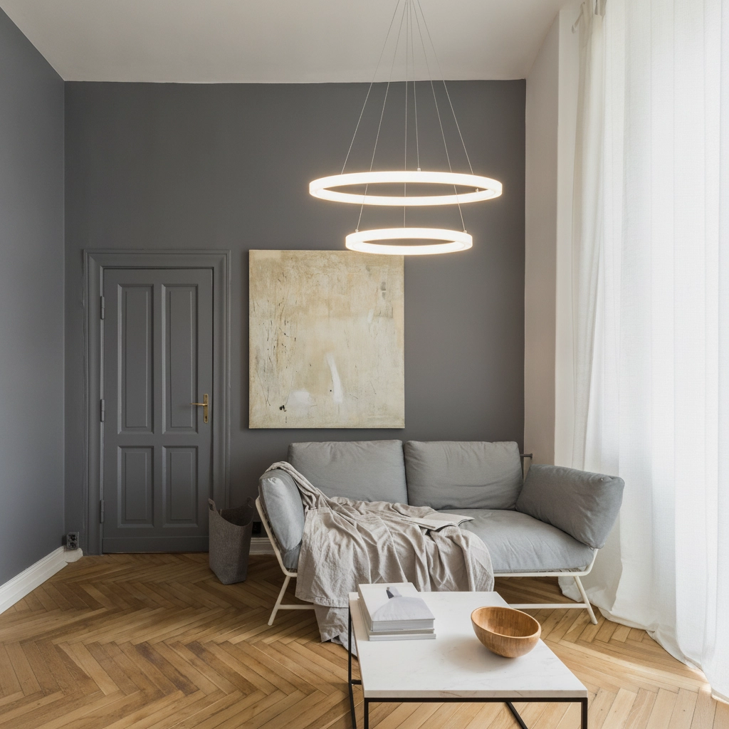 Suspension blanche Empatia Double design