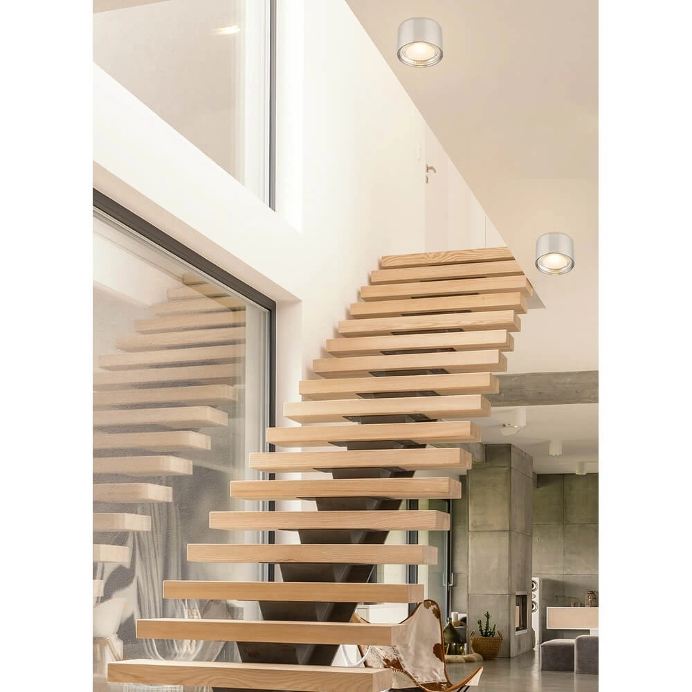 Plafonnier Serena Ø 11,3 cm nickel Globo 9007371357819