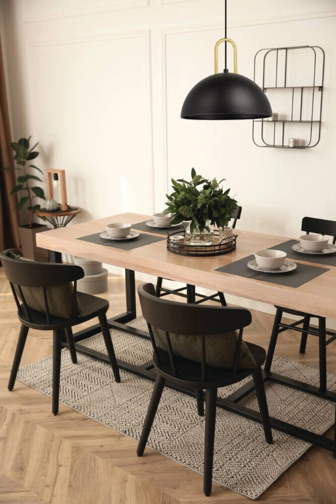 Lampe suspendue Calmanera noir avec de l'or Eglo 9002759996932