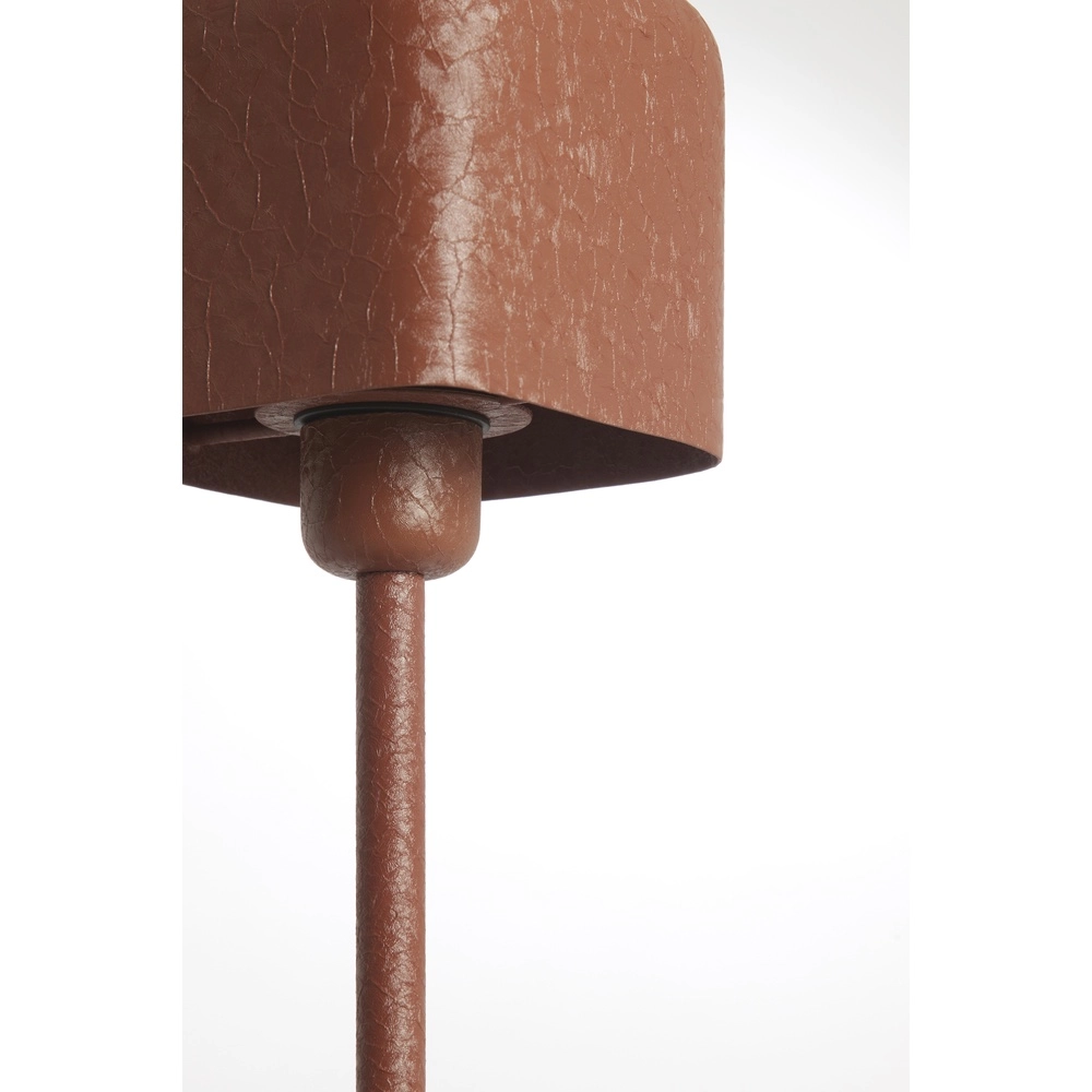 Lampe de chevet Elenie 13x13cm - orange foncé mat Light & Living 8717807818692