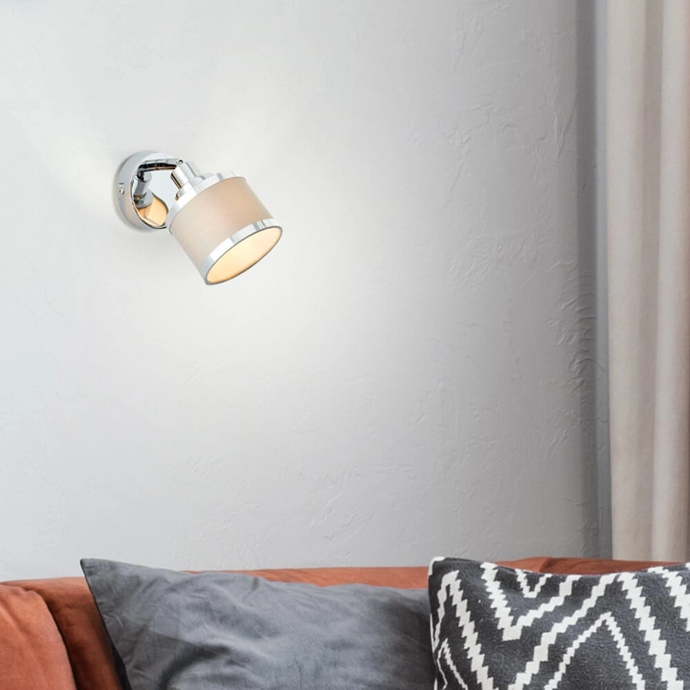 Chrome avec applique grise Alexia conception Brilliant 4004353424137