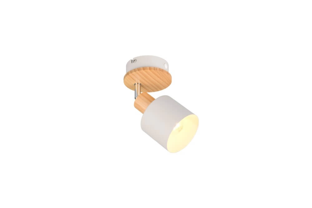 Plafonnier simple Shanti avec aspect bois Plafonnier simple Shanti avec aspect bois
