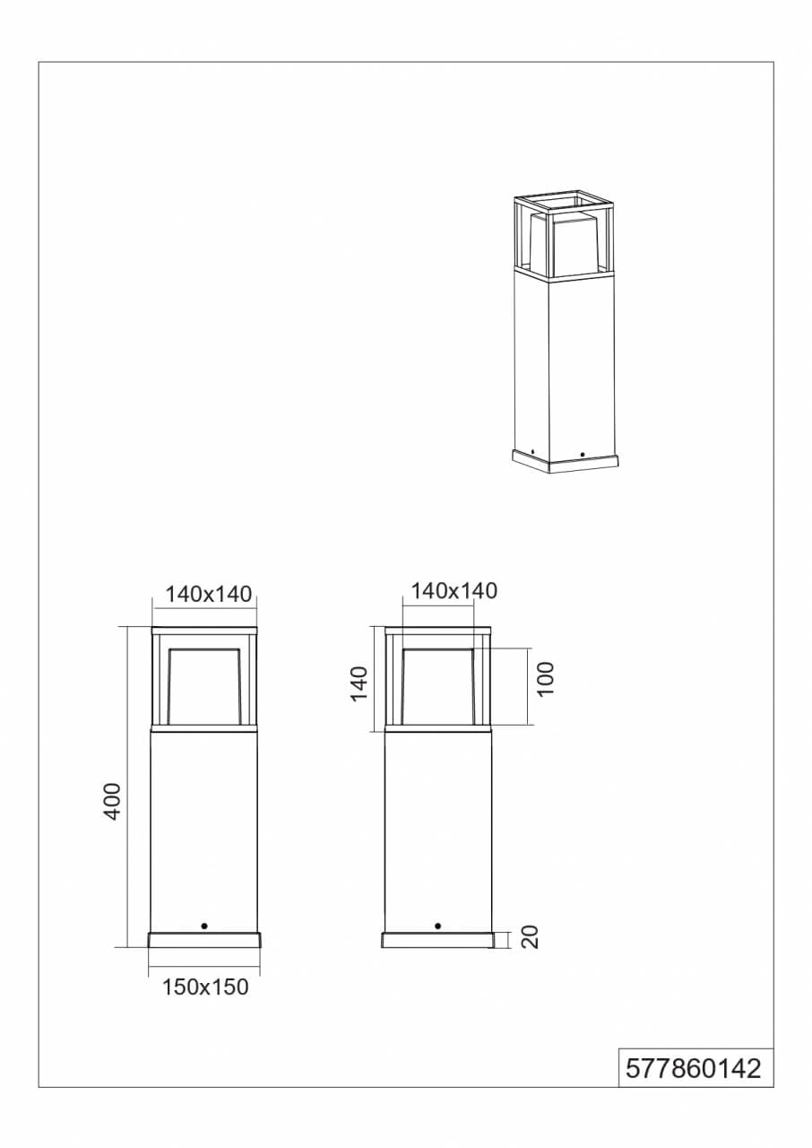 Lampe sur pied Witham anthracite 40cm Trio 4017807564105