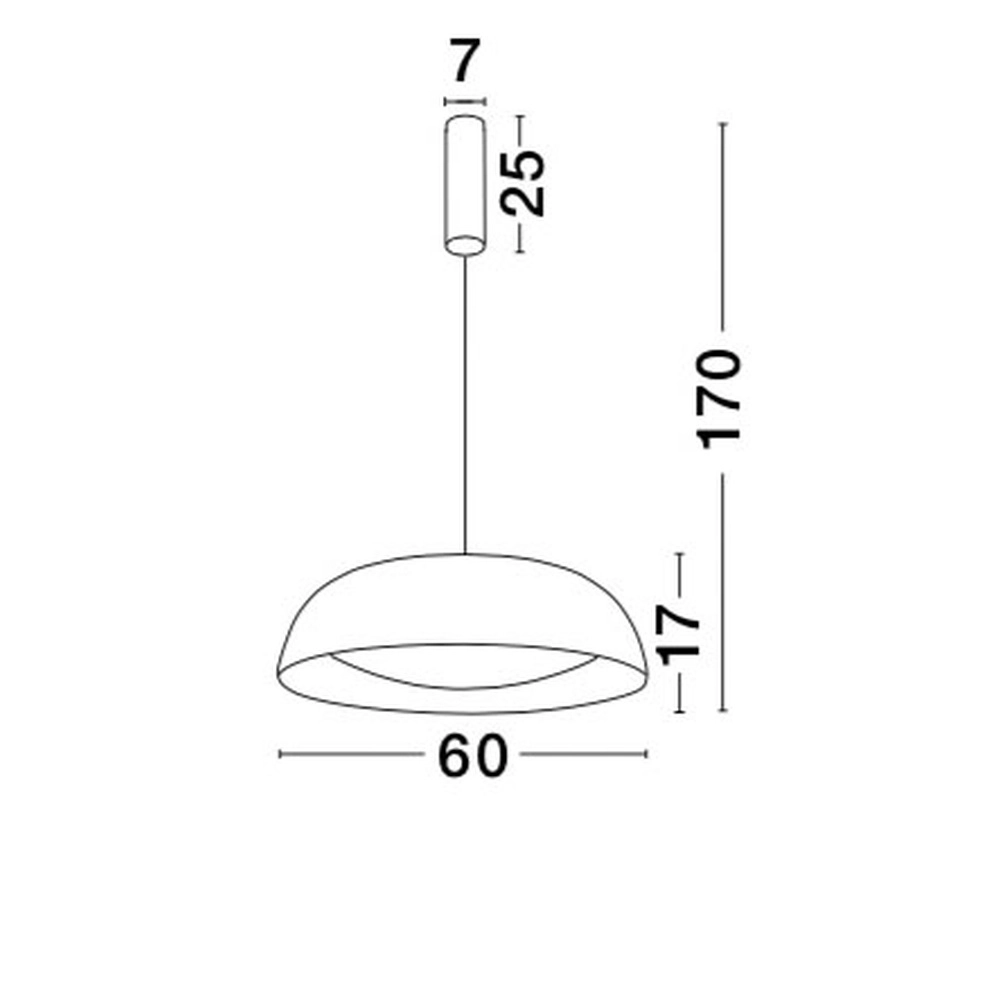 Suspension design Landon noir avec cuivre Lyora 5212017413611
