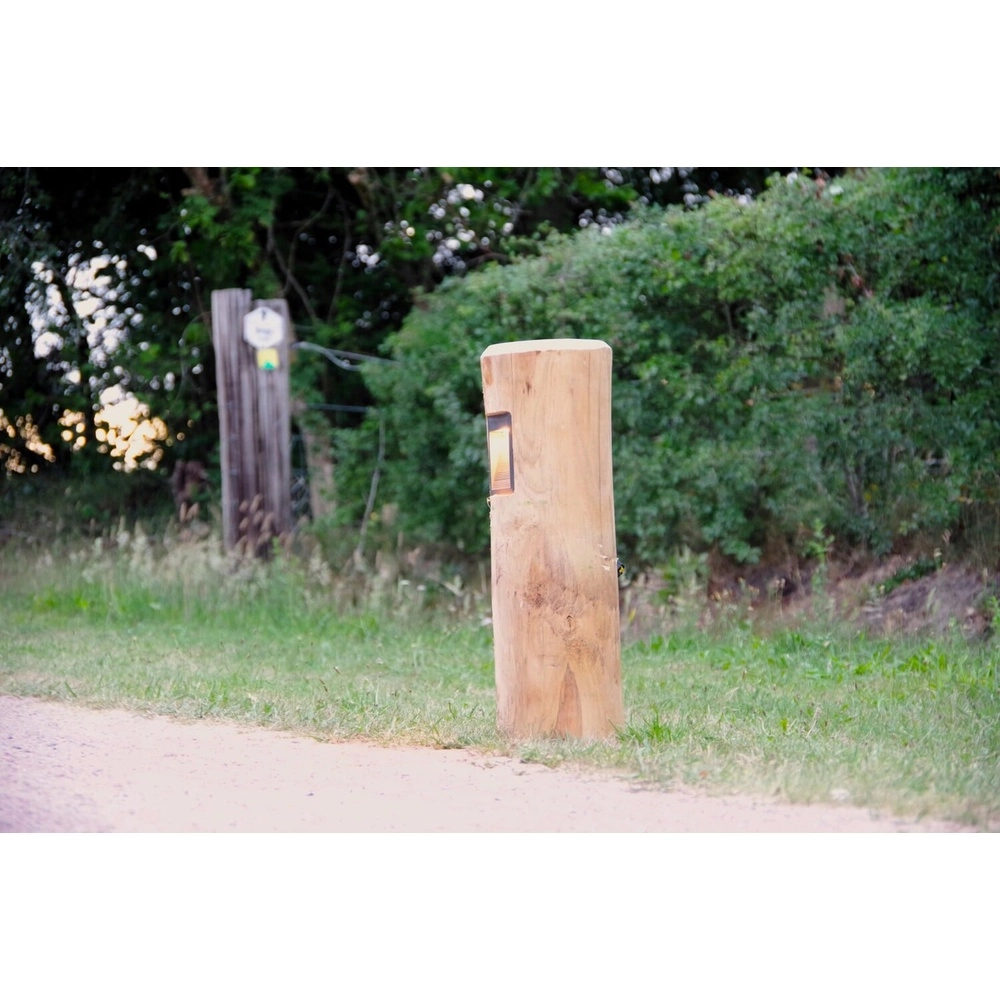 Éclairage de chemin en bois Piatto Châtaignier - 65 cm - 2700 000 km Timberlab 8716803514027