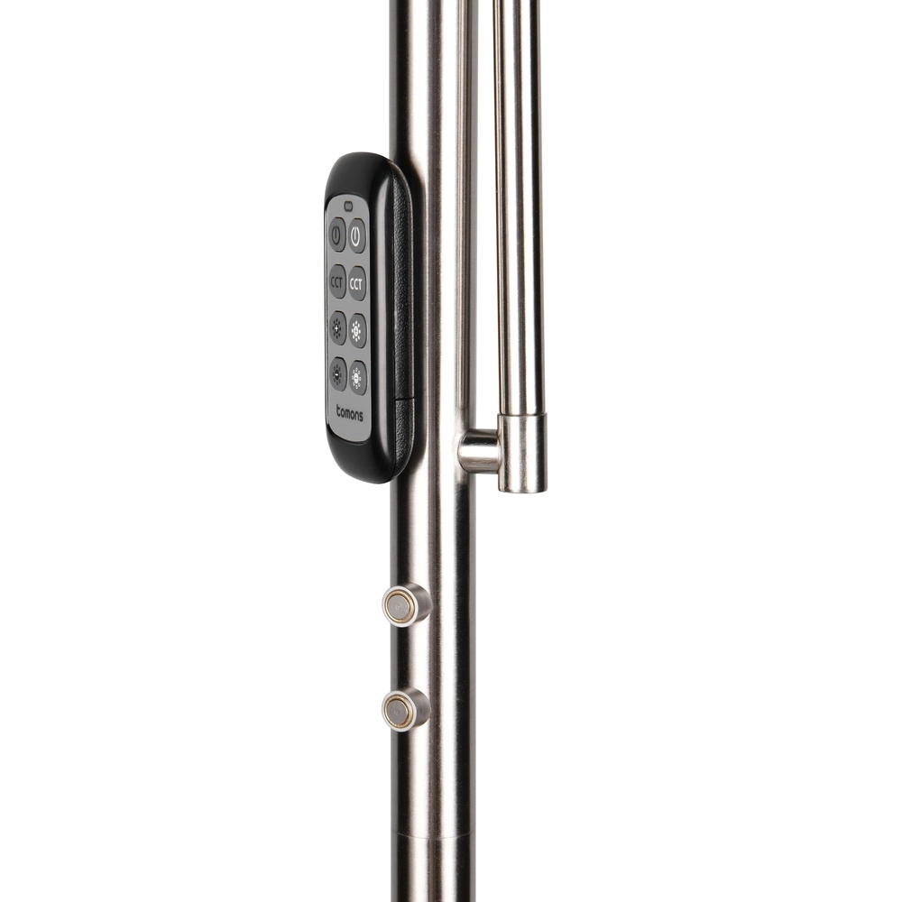 Lampadaire Palermo nickel avec lampe de lecture Trio 4017807641370