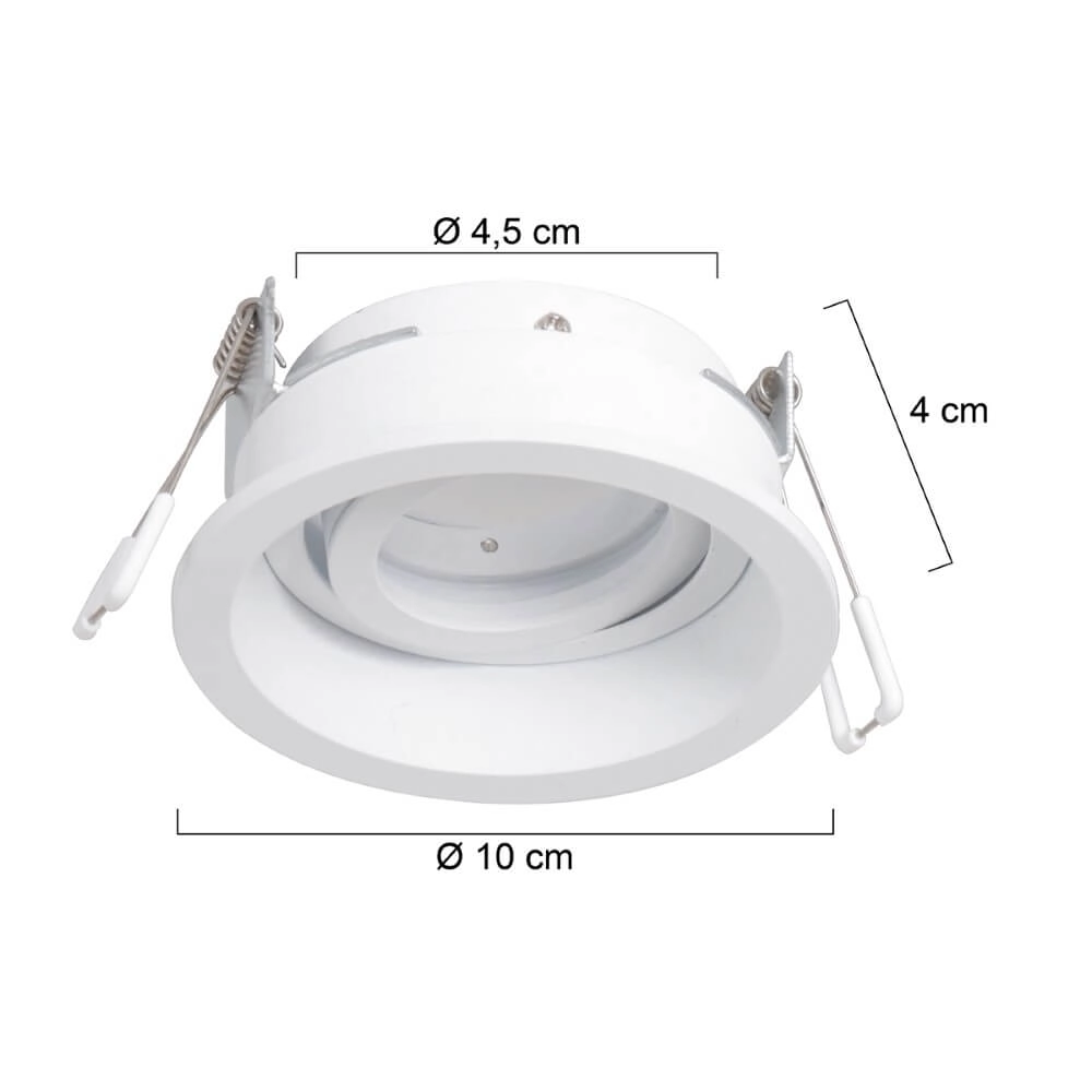 Spot encastrable blanc Pelite spot Ø 10 cm Steinhauer 8712746152678