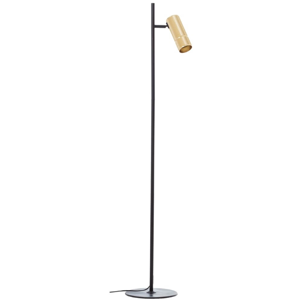 Lampadaire Marty noir avec de l'or Brilliant 4004353438356