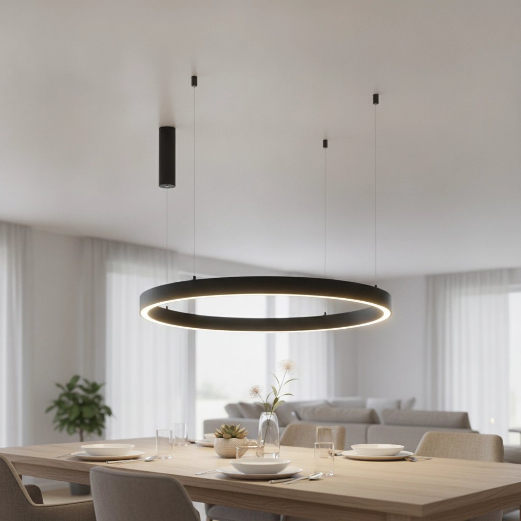 Suspension design Sting noir Ø 100cm