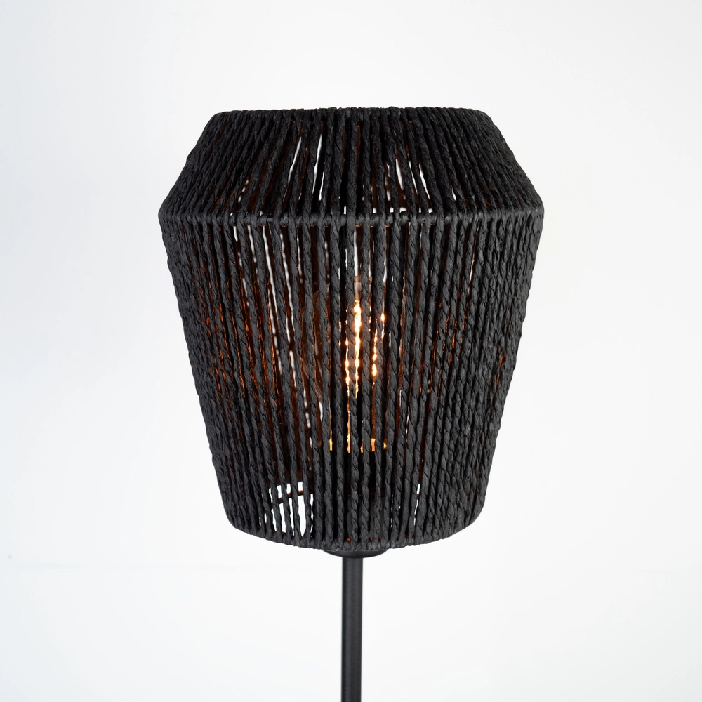 Lampe sur pied en corde Persley Ø 22cm - noir Eglo 9002759441081