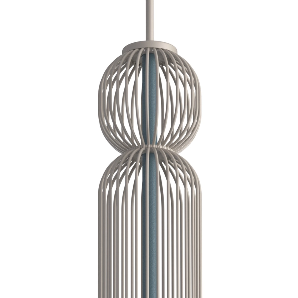 Lampe suspendue Singles 65 cm gris umbre et brun sable Lyora 5903139121941