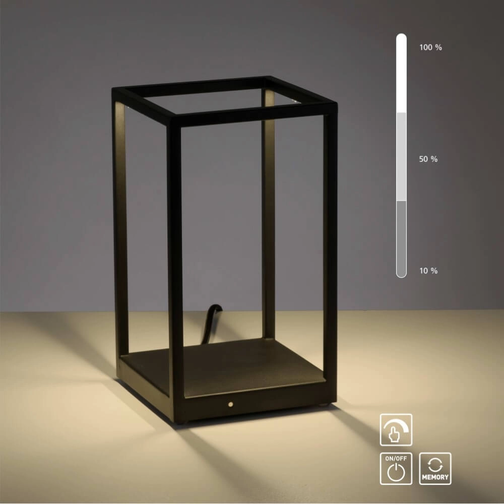 Lampe de table élégante Contura noir Paul Neuhaus 4012248359419